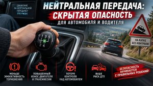 Нейтральная передача: скрытая опасность для автомобиля и водителя - фото