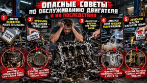 Опасные советы по обслуживанию двигателя и их последствия - фото